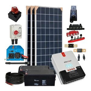 Kit aislada SolarPack OGP07 - 960W 24v 4,95kW/dia Fin de semana - Verano