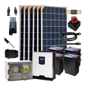 Kit aislada SolarPack OGP09 - 3,0kW 24V 9,5kW/dia 6,4 kWh Vivienda permanente